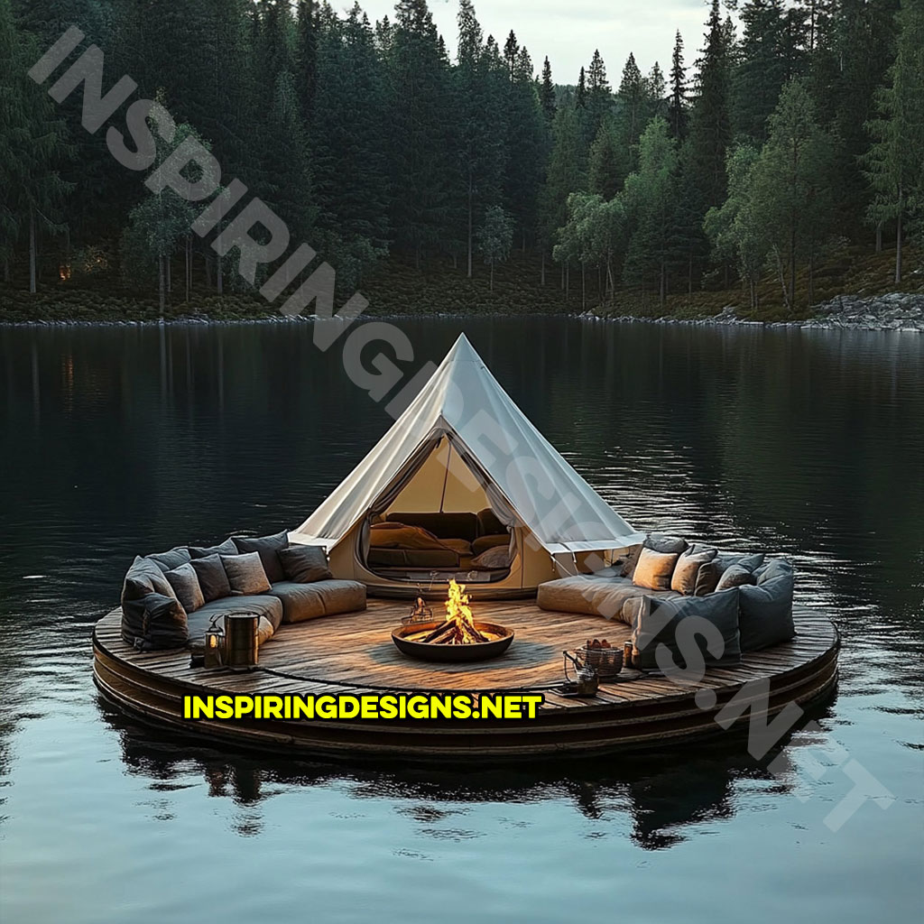 Floating campsite