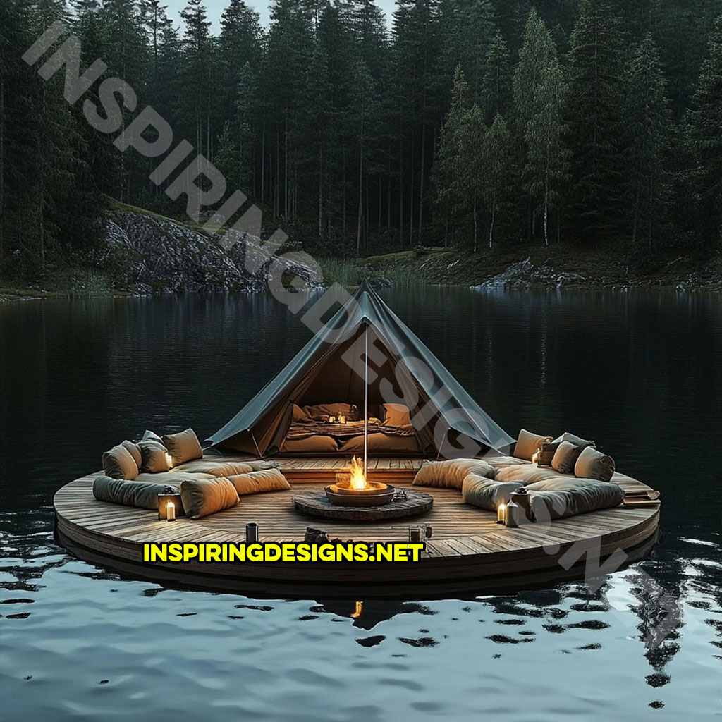 Floating campsite