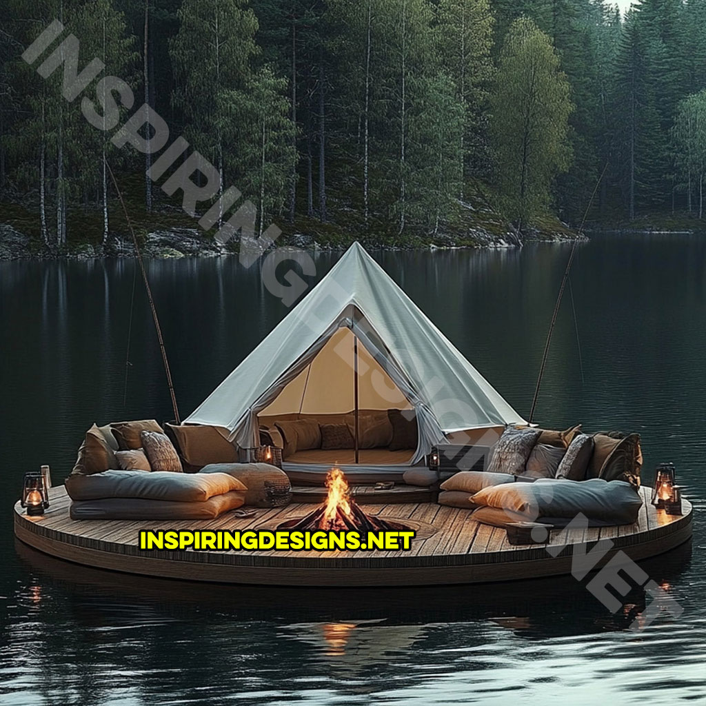 Floating campsite