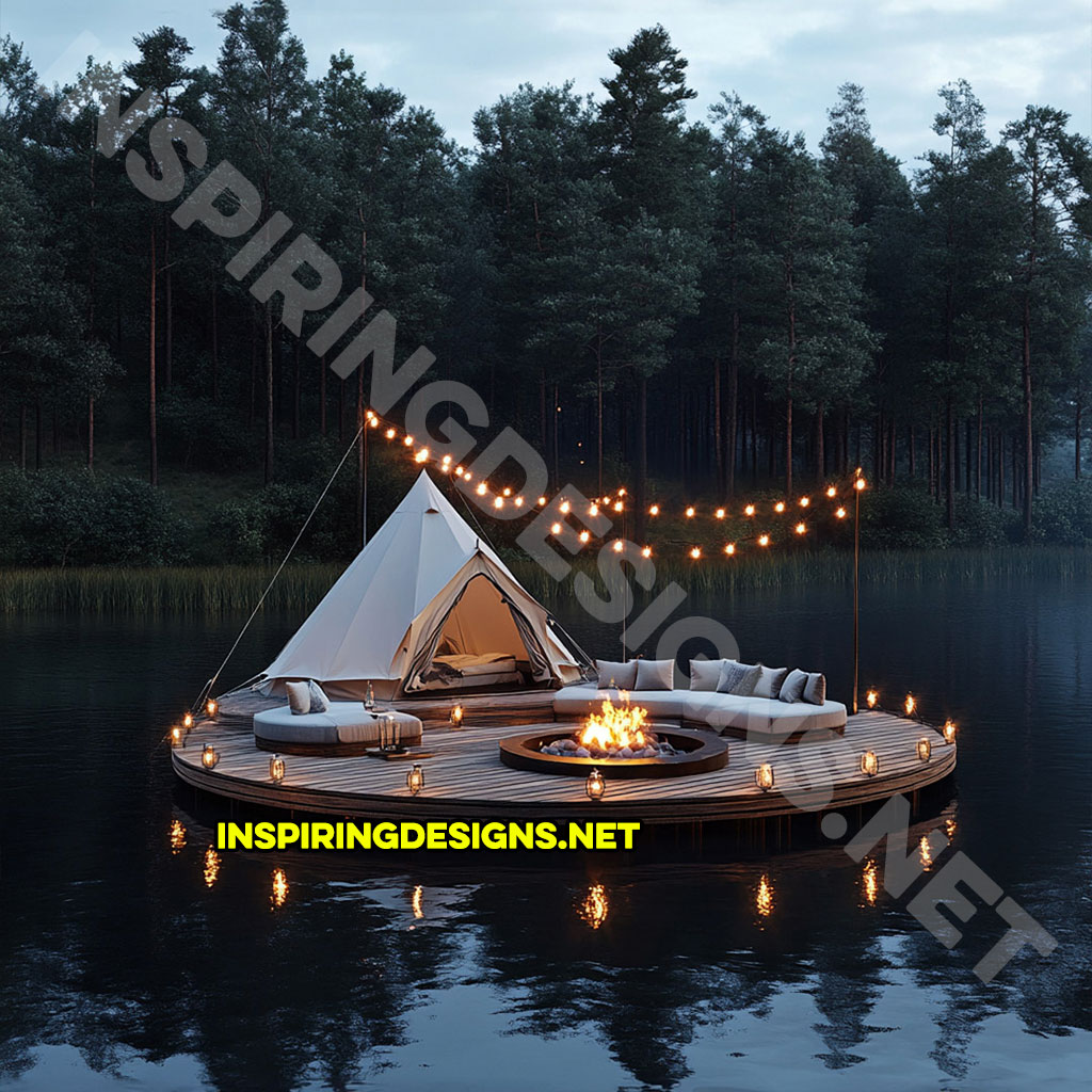 Floating campsite