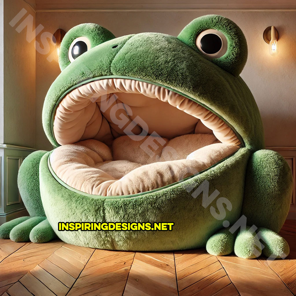 giant animal lounger in a Frog design