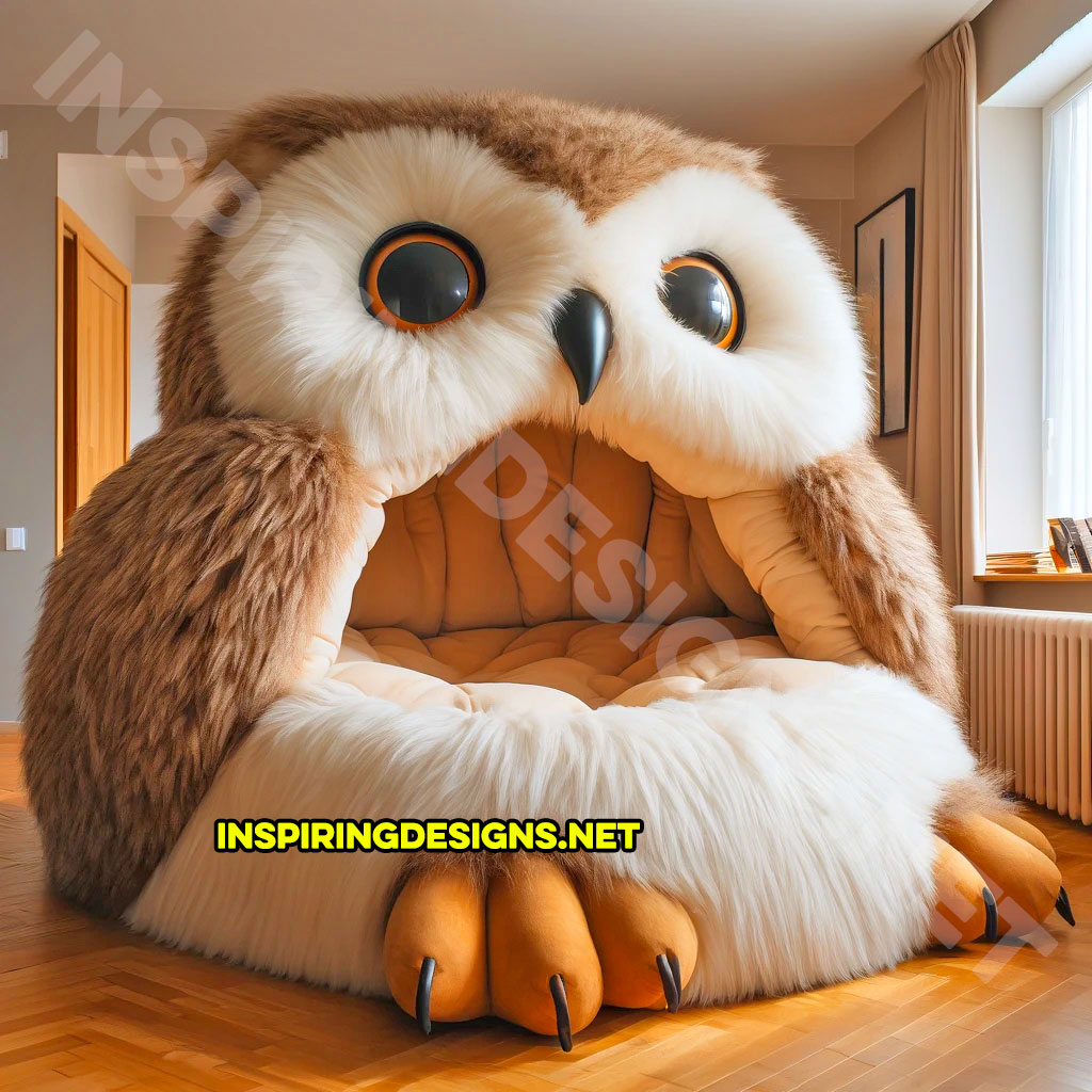 giant animal lounger in a Owl design