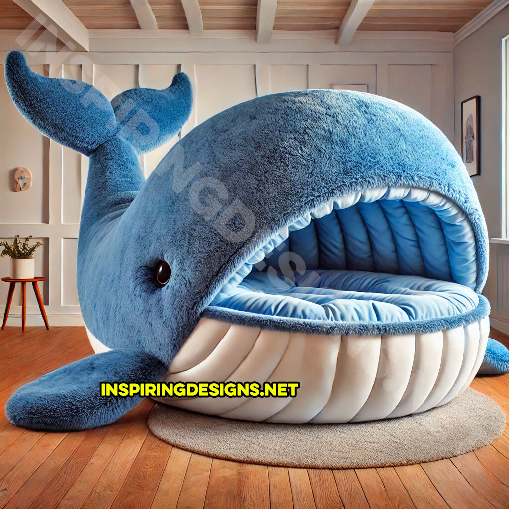 giant animal lounger in a Whale design