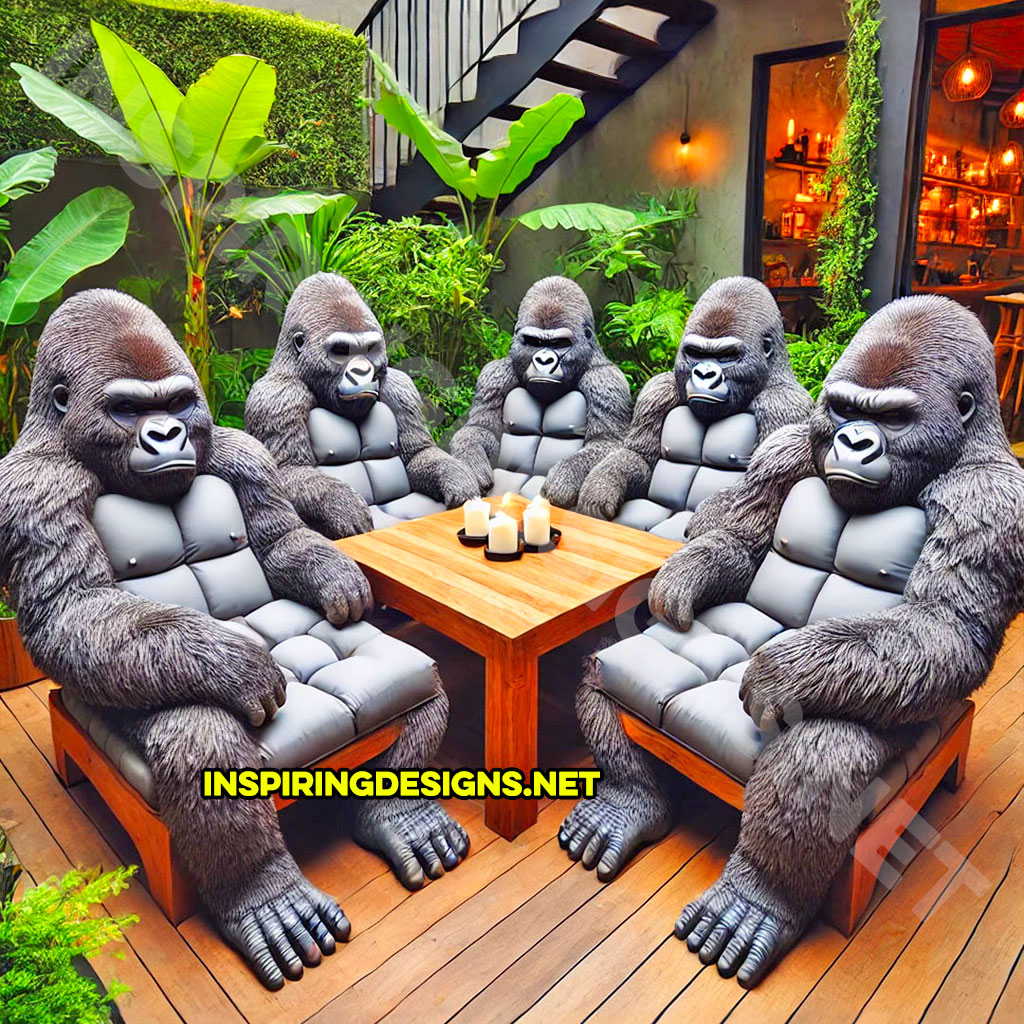 Gorilla patio sets in black color design