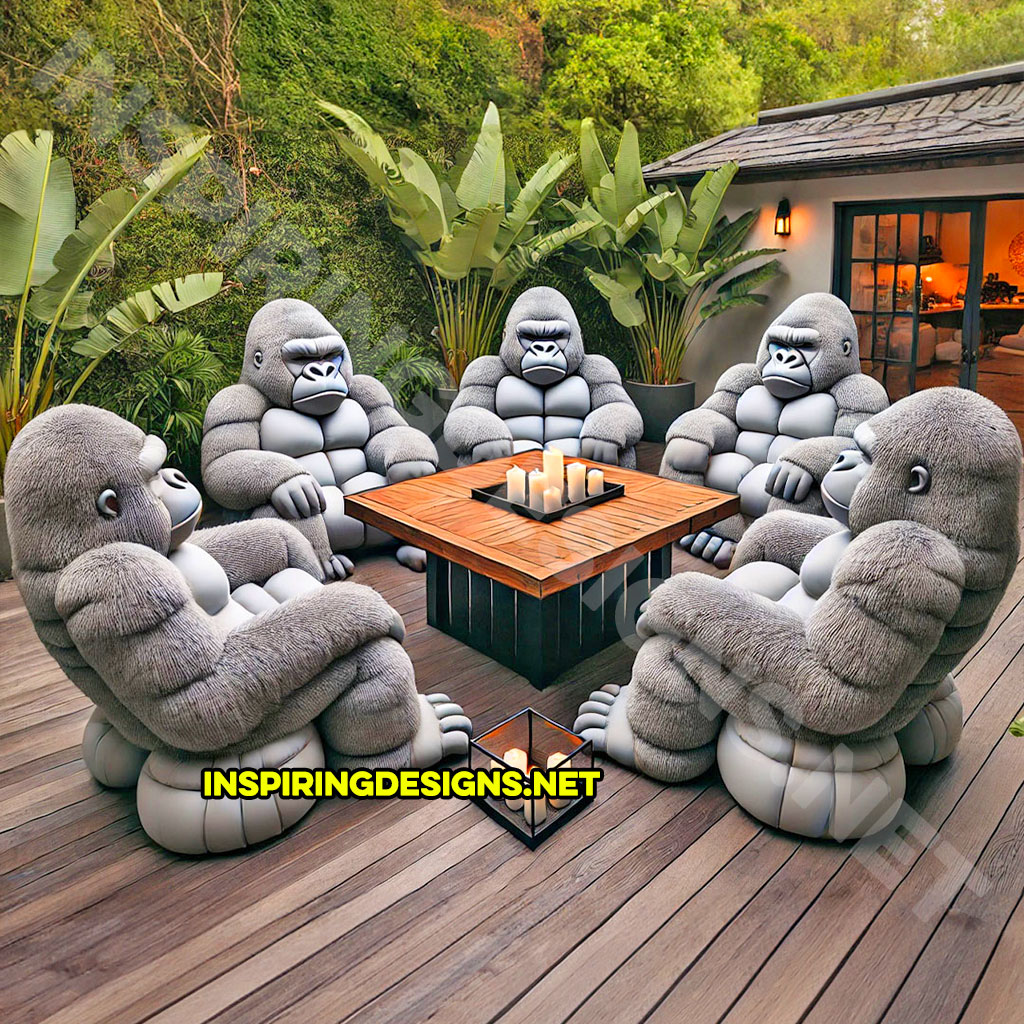 Gorilla patio sets in grey color design