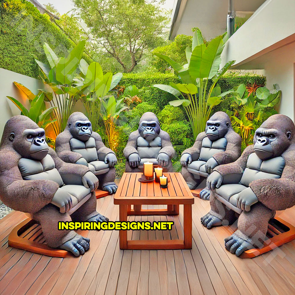 Gorilla patio sets in grey color design