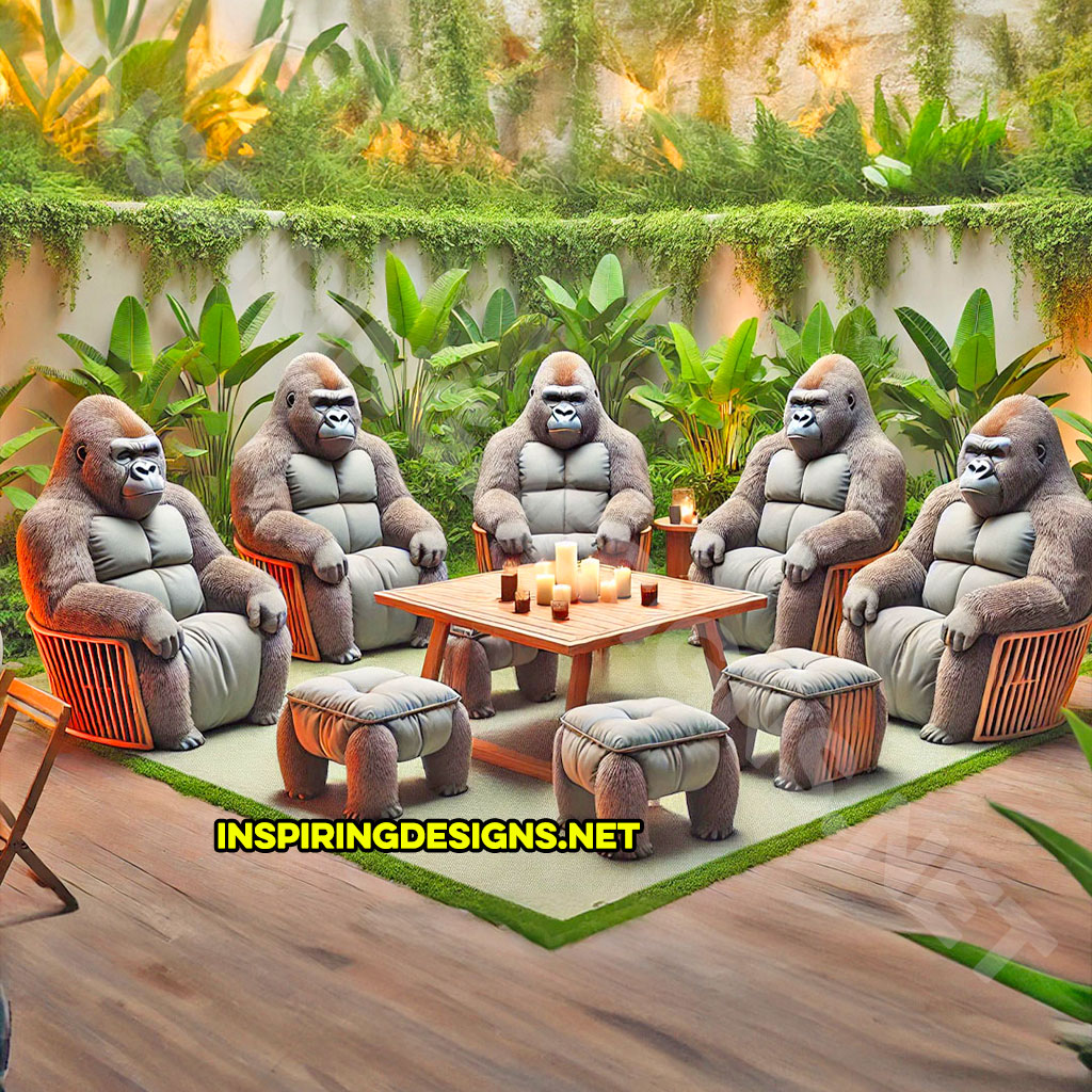 Gorilla patio sets in grey color design