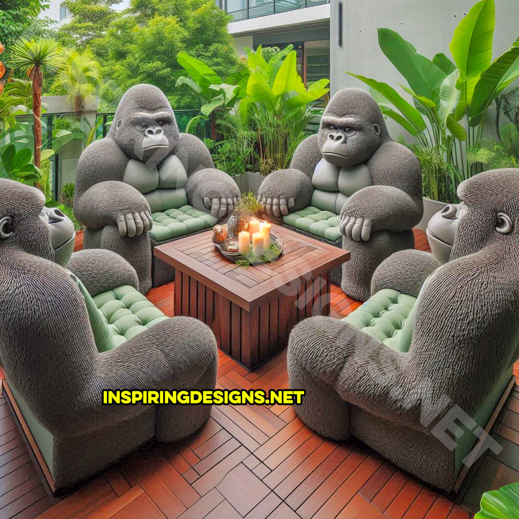 Gorilla patio sets in grey color design