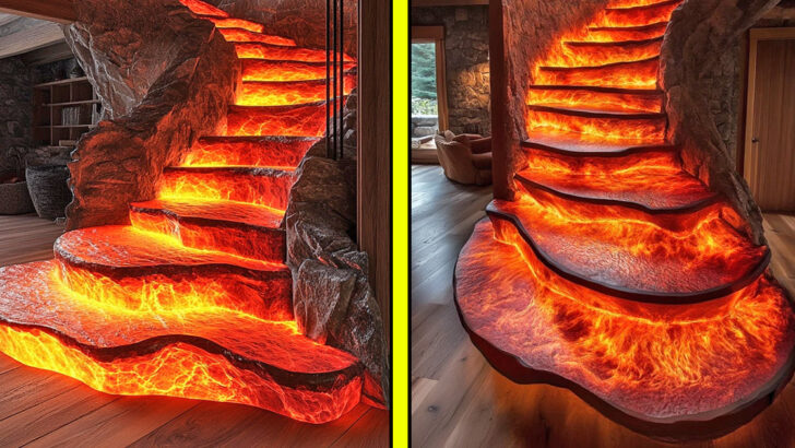 These Lava Staircases Will Make Your Home Erupt with Style