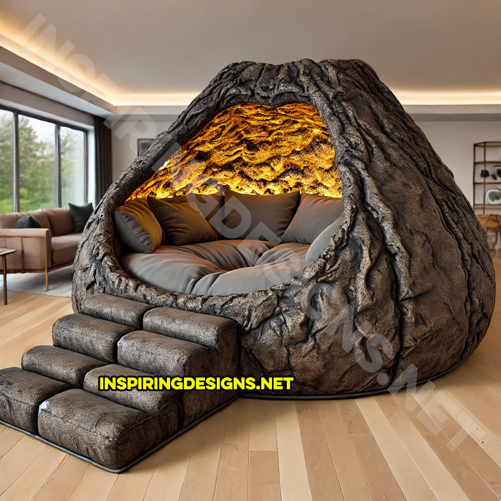 volcano sofa lounger in dark grey