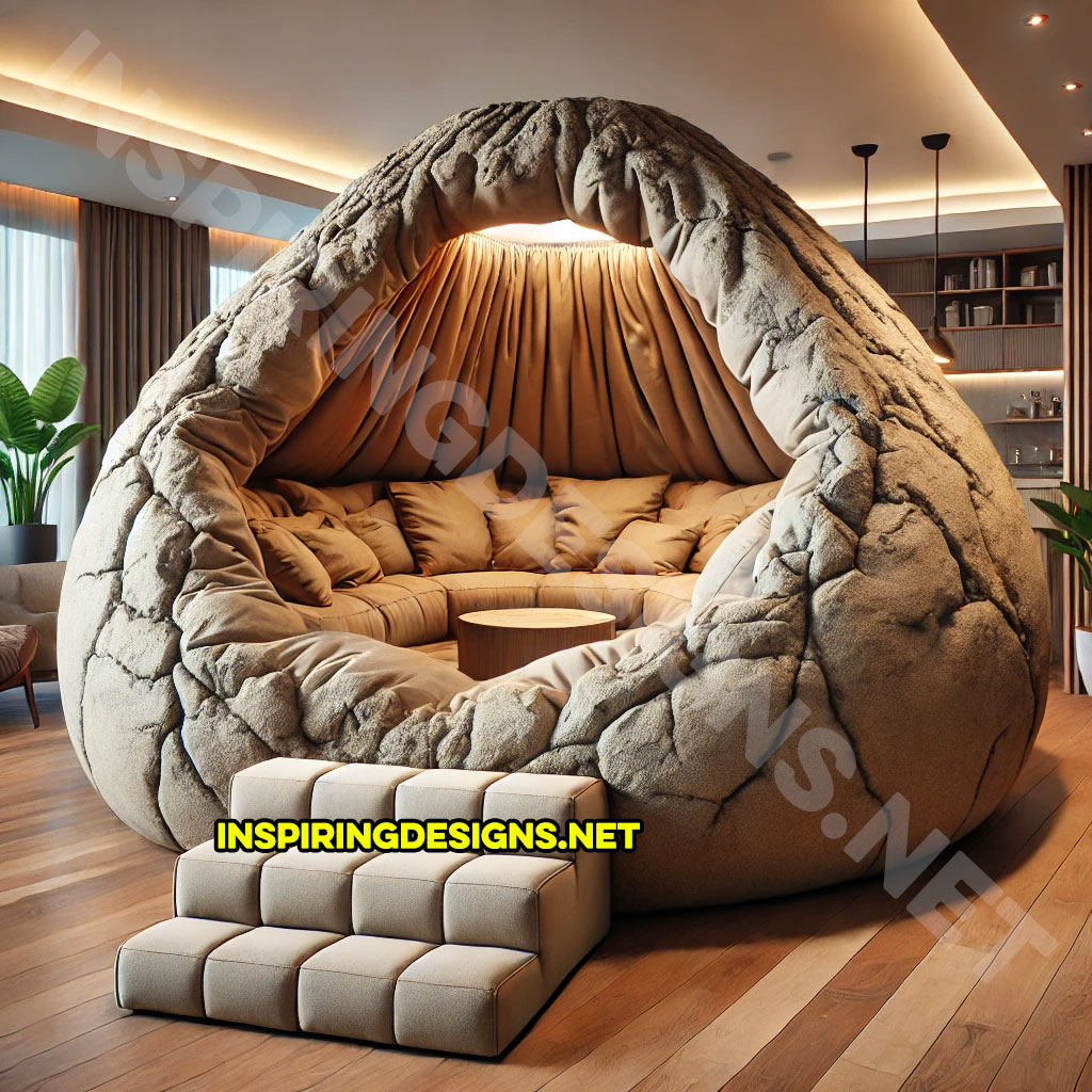 volcano sofa lounger in beige