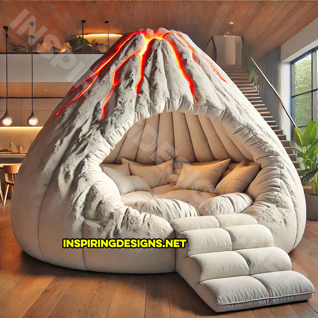 volcano sofa lounger in white