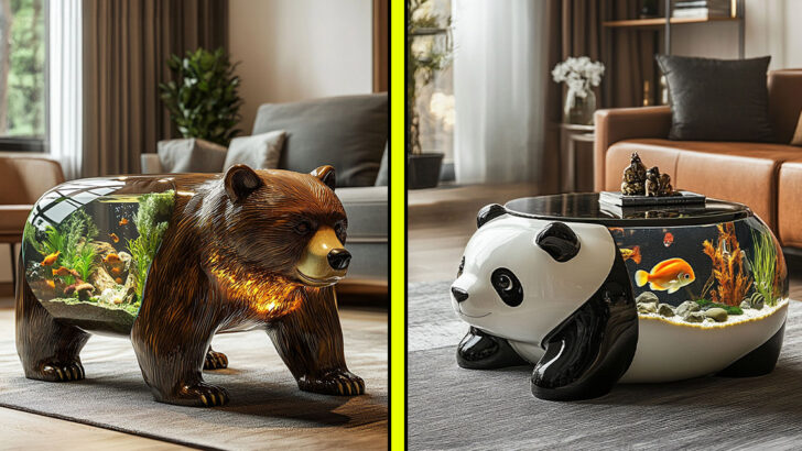 These Animal Shaped Aquarium Coffee Tables Will Make Your Living Room Roar