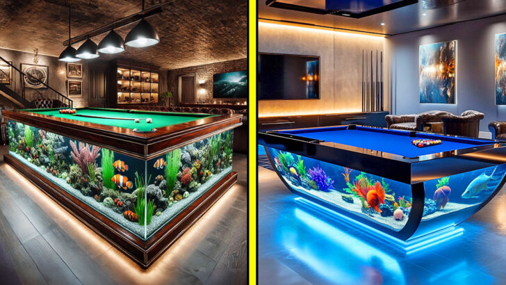 These Aquarium Pool Tables Are the Mesmerizing Centerpiece Your Man Cave Needs