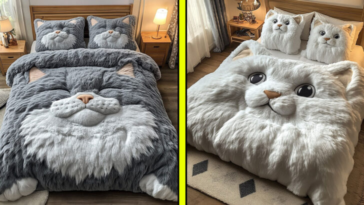 This Realistic Cat Bedding Transforms Your Room into a Kitty Wonderland