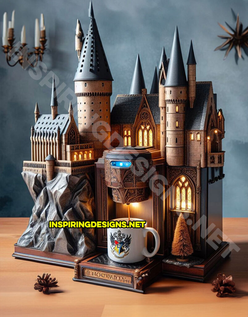 Hogwarts castle shaped coffee maker