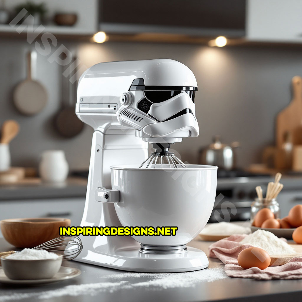 Star Wars baking mixer in a Stormtrooper design