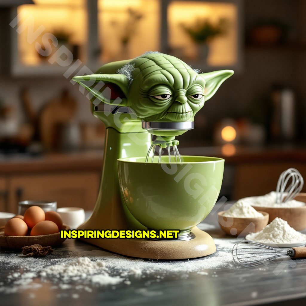 Star Wars baking mixer in a Yoda design