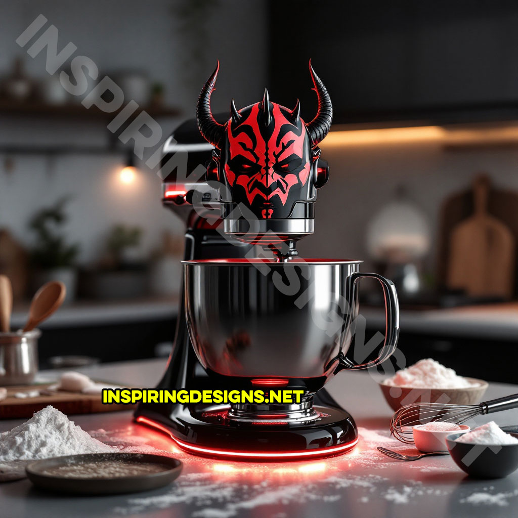 Star Wars baking mixer in a Darth Maul design