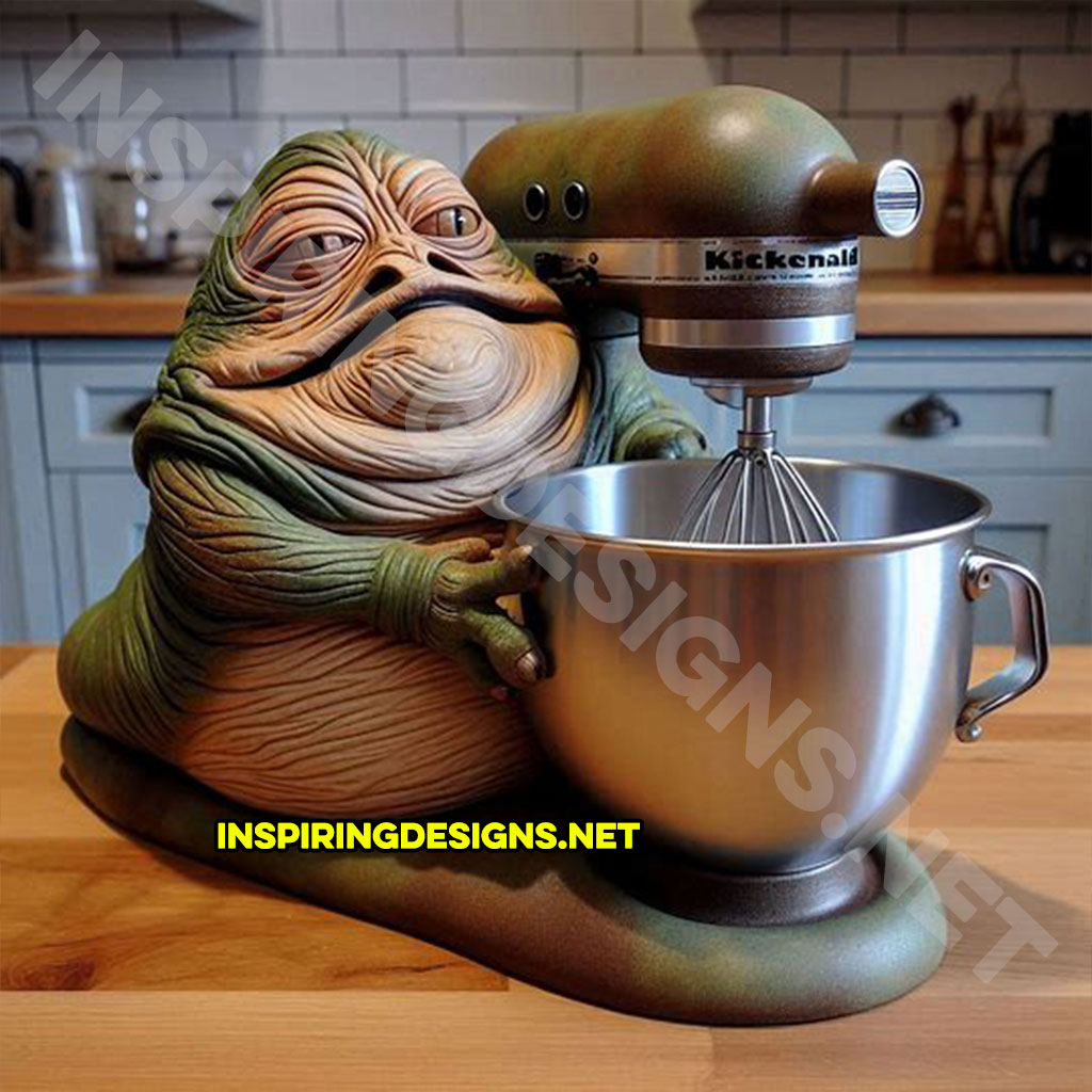 Star Wars baking mixer in a Jabba The Hutt design