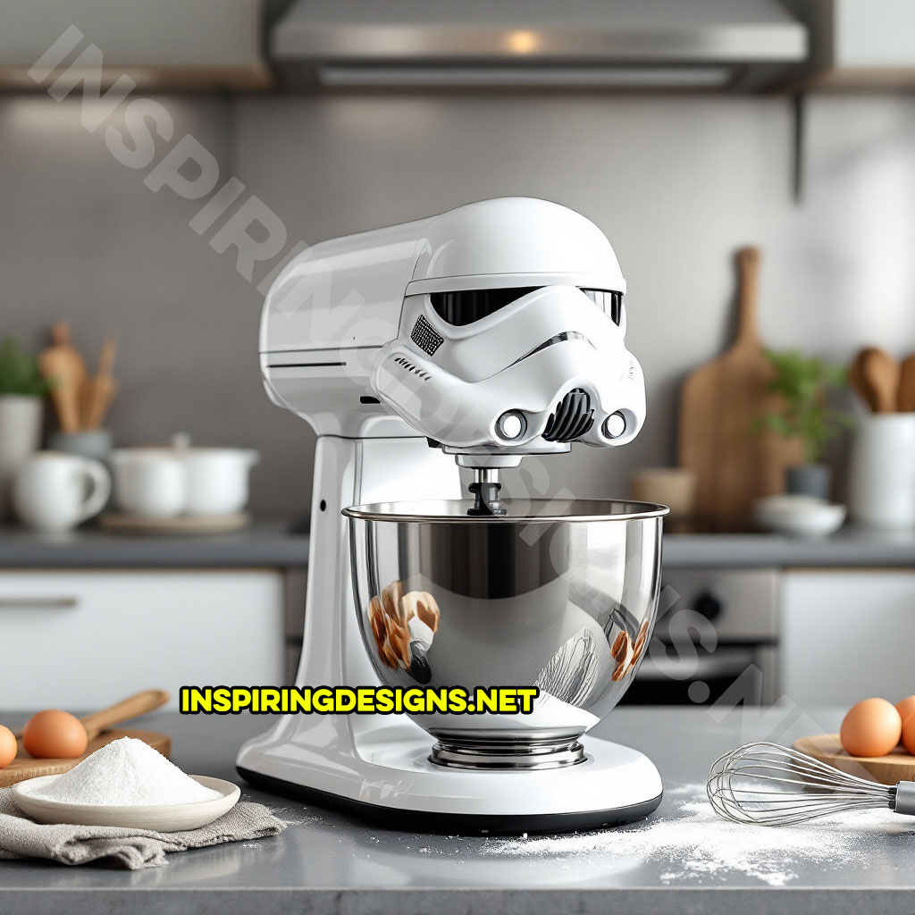 Star Wars baking mixer in a Stormtrooper design