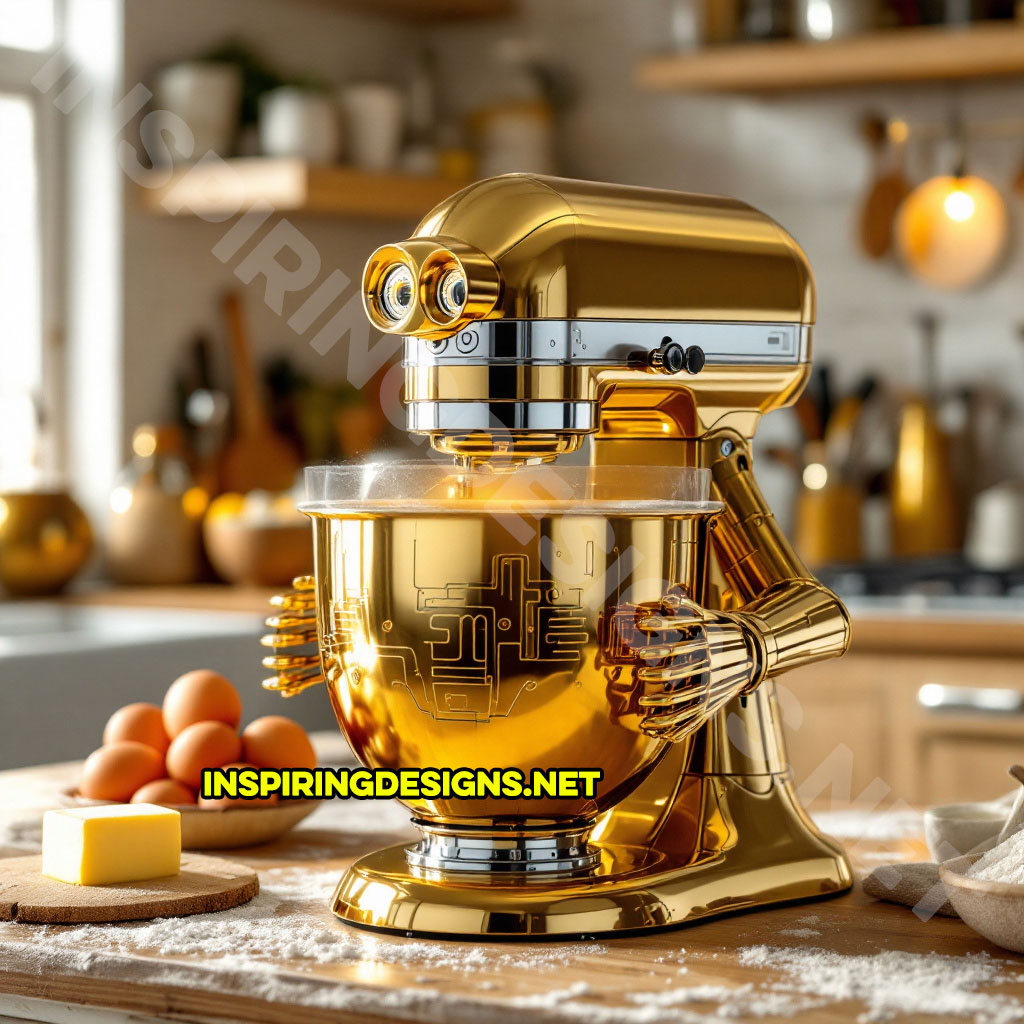 Star Wars baking mixer in a C3PO design