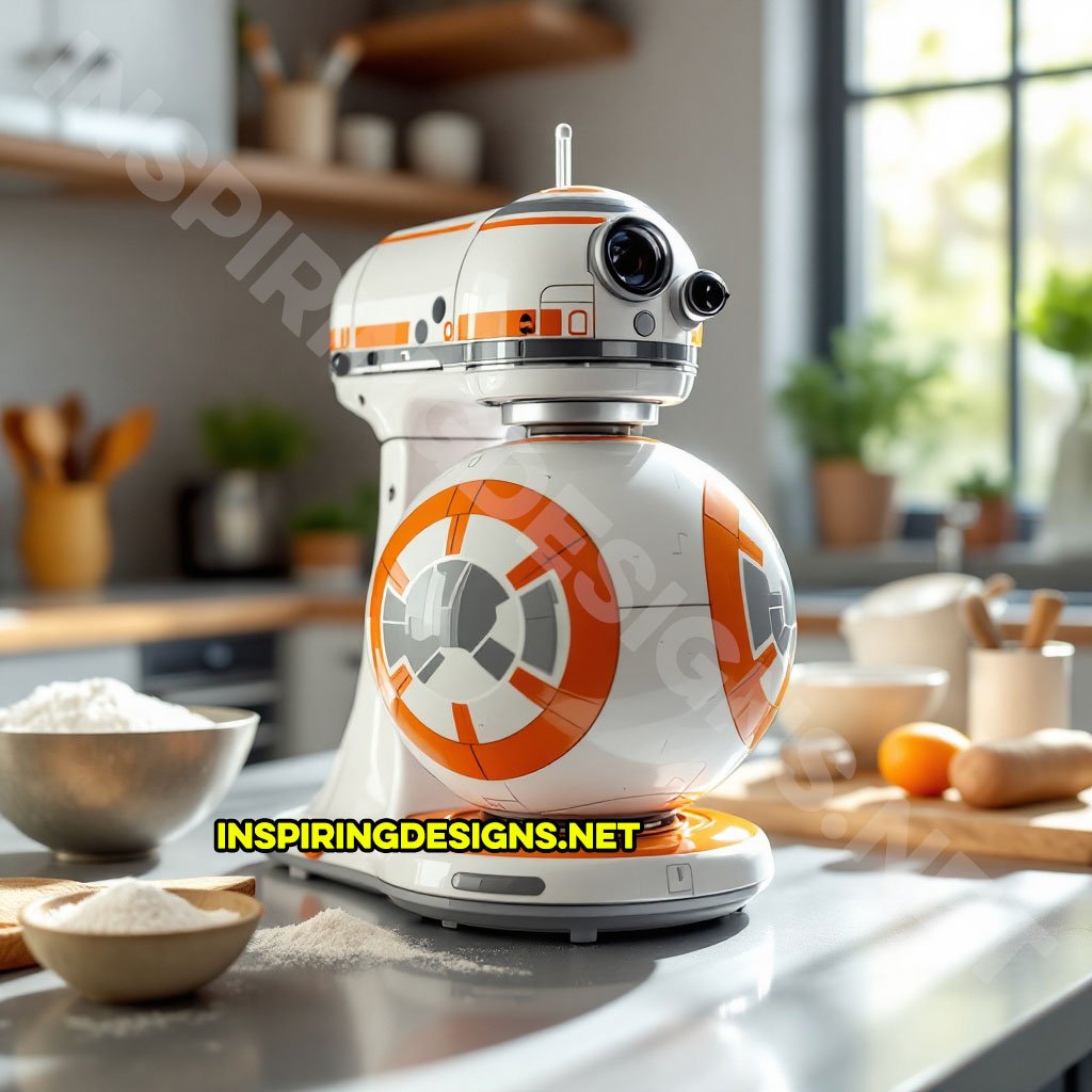 Star Wars baking mixer in a BB-8 design