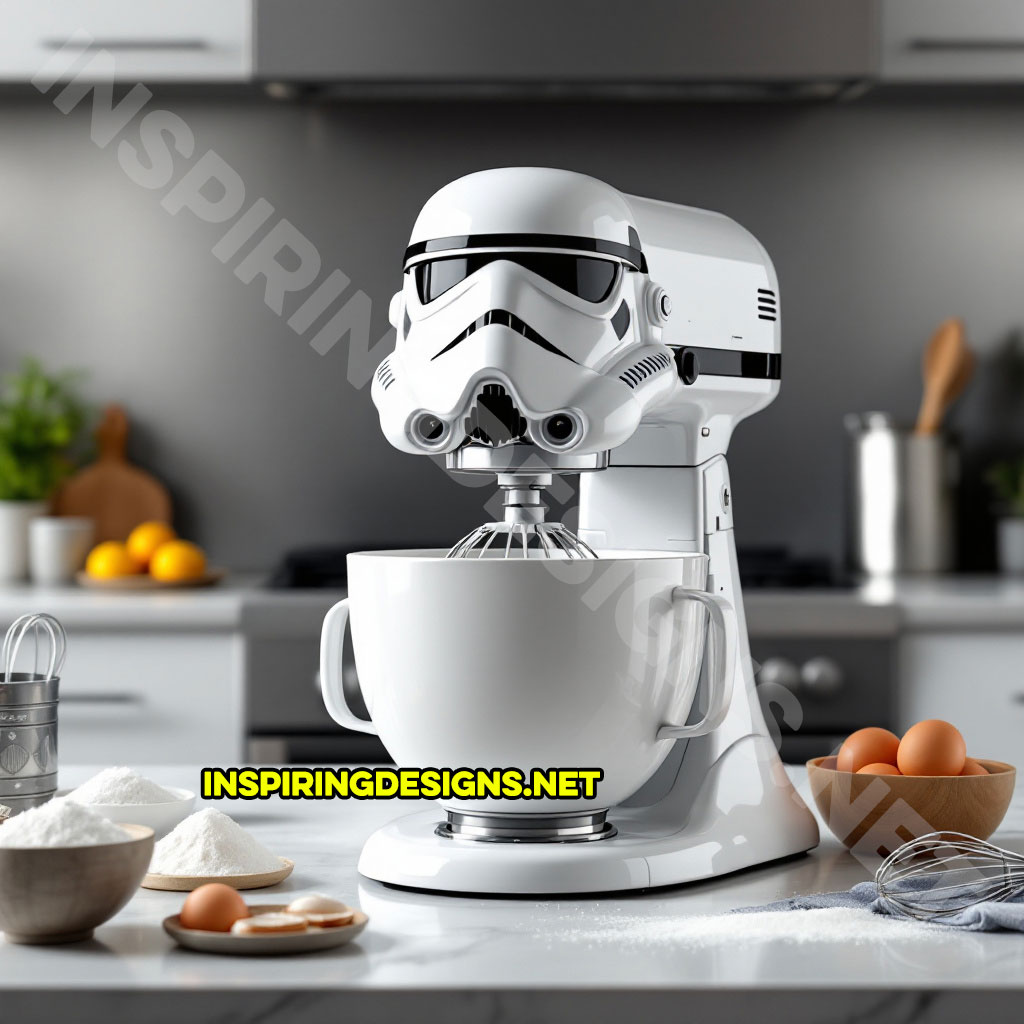 Star Wars baking mixer in a Stormtrooper design