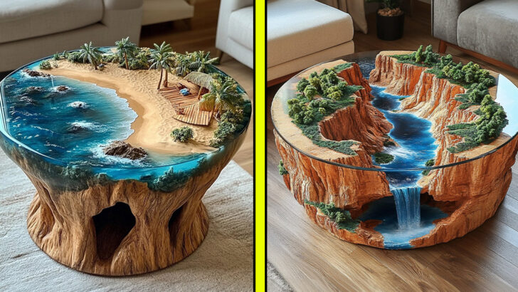 These Active Scene Coffee Tables Transform Your Living Room Into a Miniature Wonderland