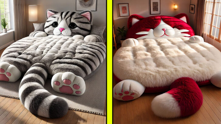 These Cat Shaped Beds Are The Perfect Spot For a Cat Nap