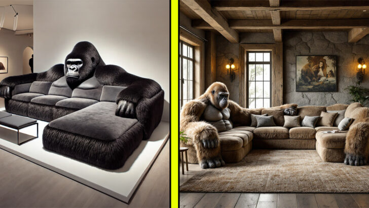 These Gorilla Sectional Sofas Will Transform Your Living Room Into a Wild Sanctuary