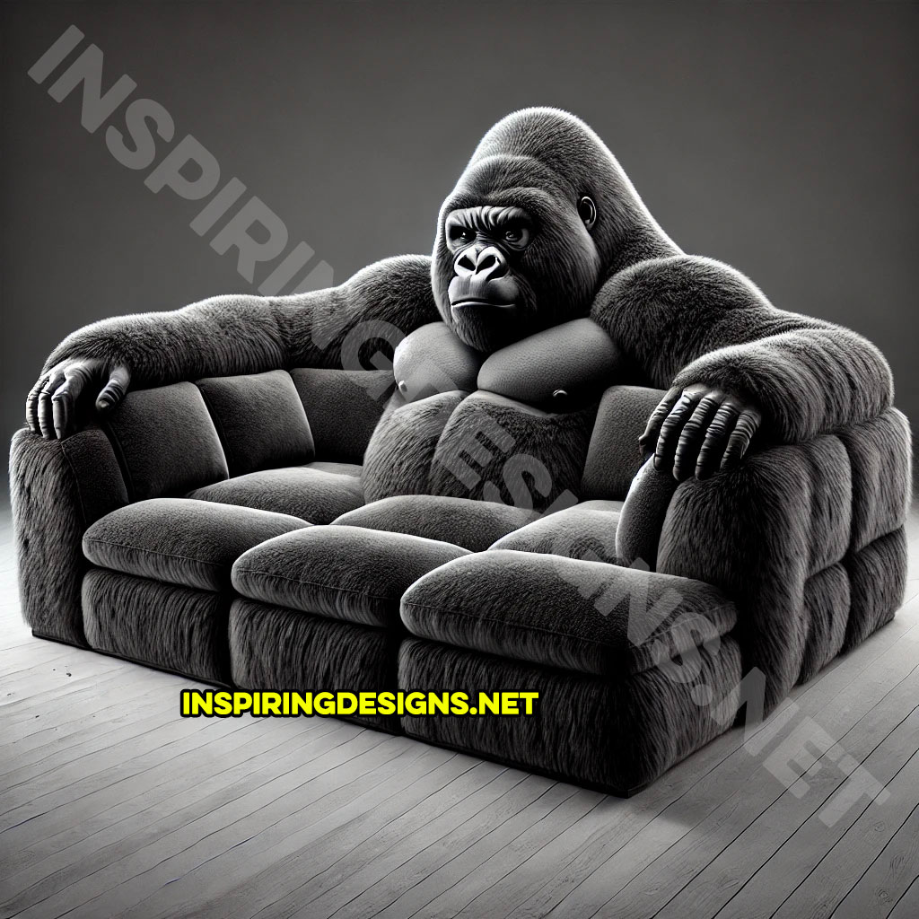 gorilla sectional sofa in black color