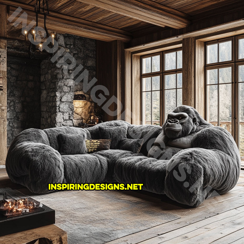 gorilla sectional sofa in black color