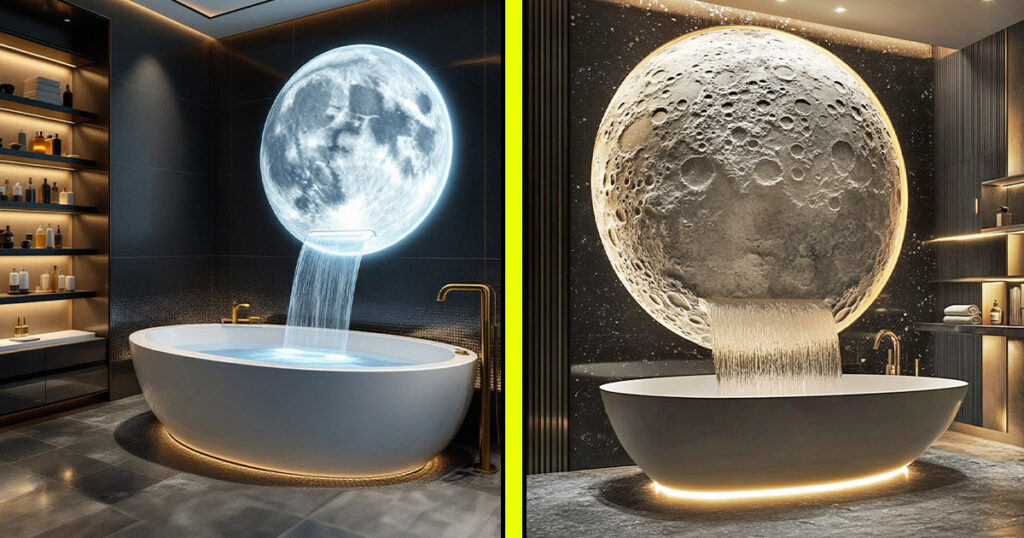 Moon waterfall bathtubs