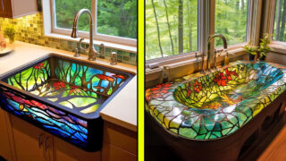 stained glass sinks