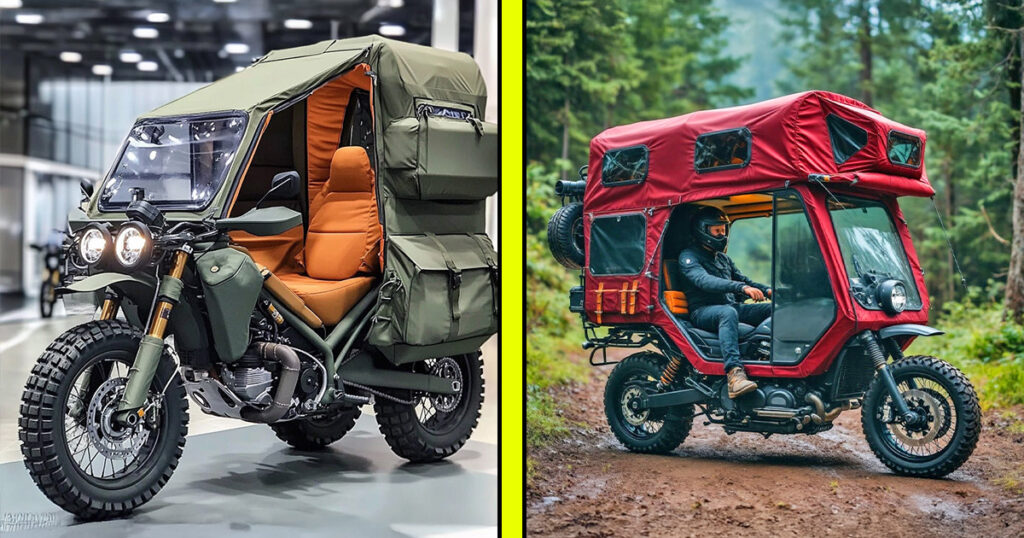 Camping motorcycles