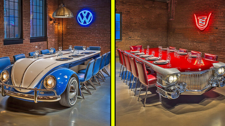 These Classic Car Dining Tables Are Bold, Unique, and Absolutely Stunning