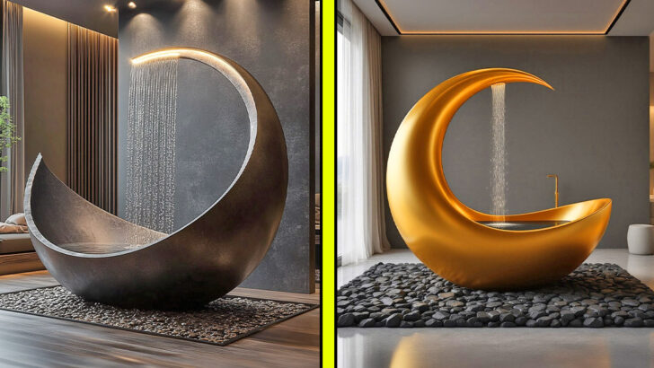 These Crescent Moon Bathtubs Combine Stellar Design With Soothing Comfort