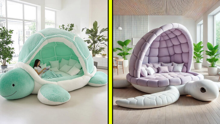 These Giant Turtle Loungers Combine Comfort and Quirky Charm