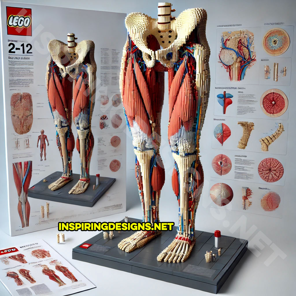 human body Lego set featuring the lower half of the body