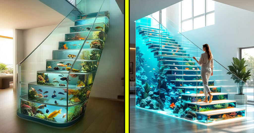 Aquarium staircases