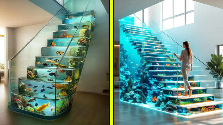 These Aquarium Staircases Are the Most Extra Thing You’ll Ever Want