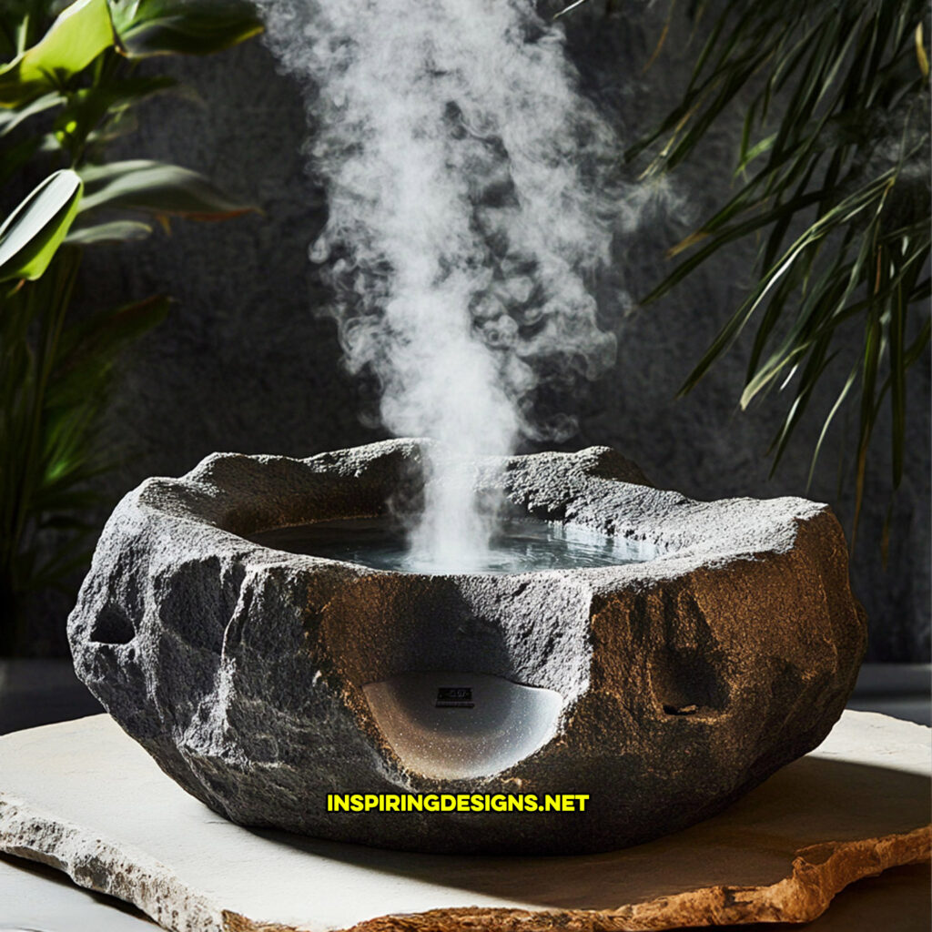 creative humidifier in a hot springs design