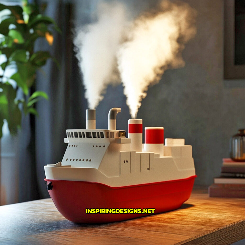 creative humidifier in a cargo ship design