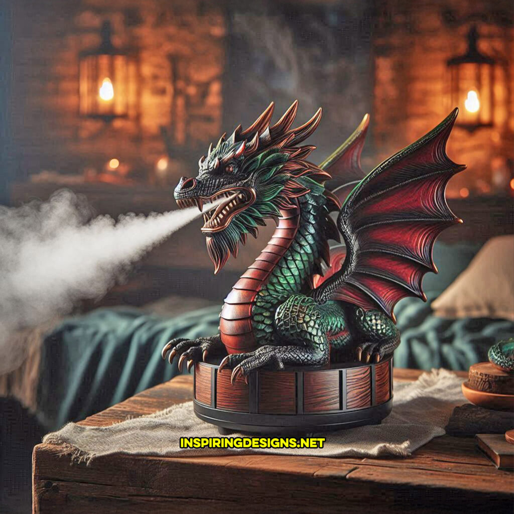 creative humidifier in a dragon design