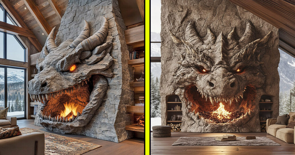 Dragon fireplaces