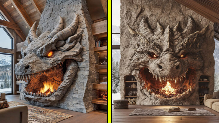 These Giant Dragon Fireplaces Will Make Your Home the Talk of the Kingdom