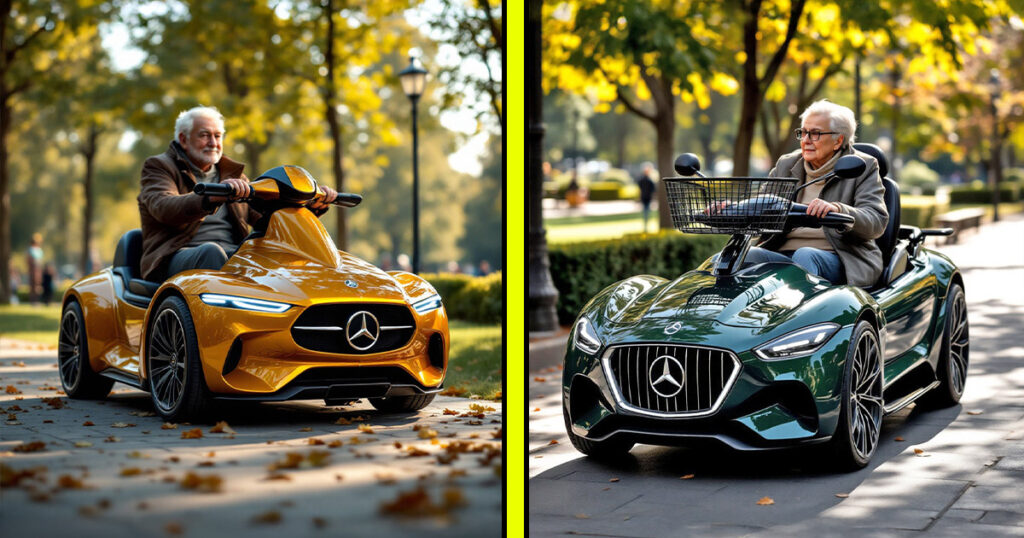 Luxury car mobility scooters