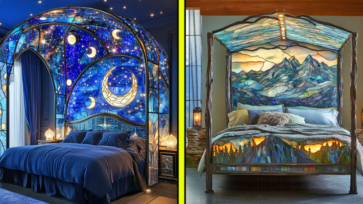 These Stained Glass Bed Frames Will Transform Your Bedroom into a Work of Art