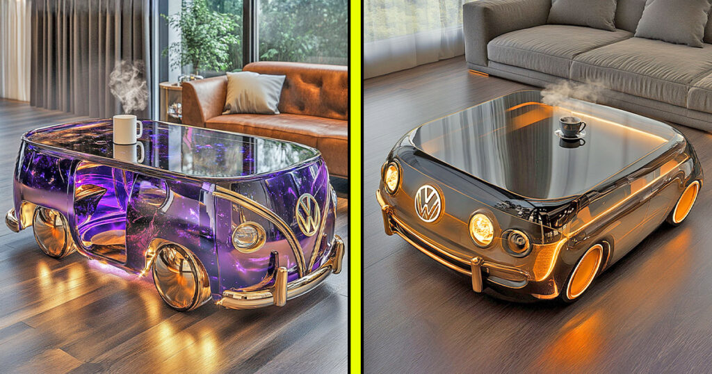 Volkswagen bus coffee tables